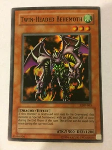 YuGiOh Unlimited Twin-Headed Behemoth LOD-063 Super Rare LP Lightly Played - Picture 1 of 2