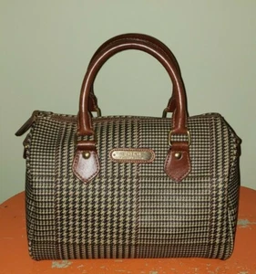 MINI BOLSO BOSTON POLO RALPH LAUREN HOUNDSTOOTH DE COLECCIÓN - Imagen 1 de 7