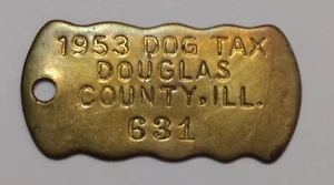 Douglas County ILL 1953 Hundesteuer - Bild 1 von 2