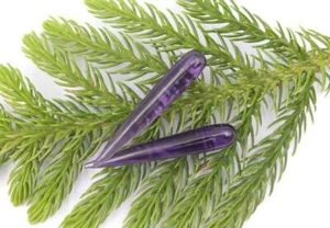 Gotas de amatista de calidad AAA, gotas de cabujón de amatista 30x6 mm y 50x6 mm - Imagen 1 de 10