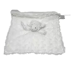 Carters White Lamb Security Blanket Rosette Satin Lovey Pacifier Holder 67967 - Picture 1 of 5