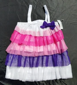 Canottiera camicia posto bambina taglia 3T rosa viola a strati nuova - Foto 1 di 5