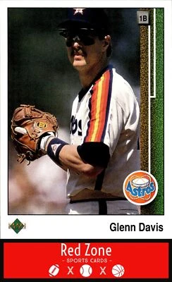 1989 Upper Deck - #443 Glenn Davis NM Set Break. - Image 1 of 2