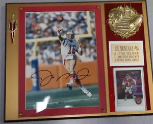 Certified Autographed Joe Montana Commemorative Plague plus FREE SHIPPING!!! - Picture 1 of 6