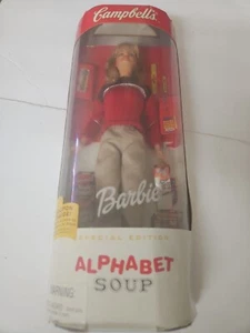 1999 Mattel Barbie Campbell's Alphabet Soup Doll New in Box 26845 - Picture 1 of 6