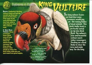 Weird N’ Wild Creatures Nightmares of Nature Card 42 # King Vulture # LC2 - Picture 1 of 2