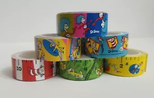 Dr Seuss Washi Tape Set - Blue, Yellow, & Green~ 12 rolls! Brand New! - Picture 1 of 2