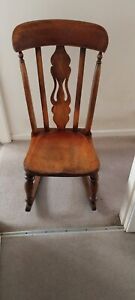 Antique Victorian Nursing rocking chair In excellent condition Very comfortable.