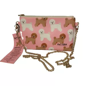 NEW NWT Pattern "The Travel Love Bag" Italy Italian Crossbody Purse BICHON FRISE - Picture 1 of 14