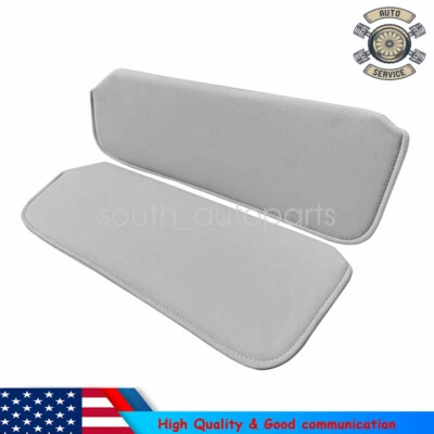 For 88-98 Chevy GMC C/K Truck Suburban Silverado Sun Visor Light Grey Cloth Pair Foto 1 de 4