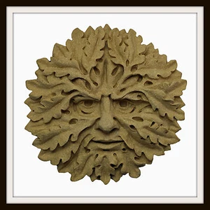 THE OAK GREEN MAN ~ GREENMAN WALL PLAQUE ~ GARDEN OR INDOORS ~ UK MADE - Picture 1 of 2