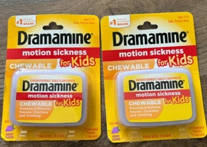 Dramamine Kids Chewable, Motion Sickness Relief, Grape Flavor, 8 Count-2 packs - Picture 1 of 2