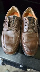 Clarks Unstructured Men's Brown Leather Lace Up Shoes Size UK 8G - Picture 1 of 5