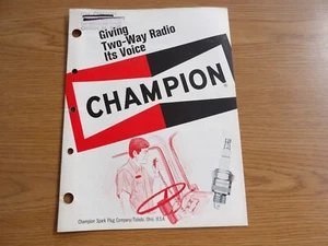Vintage 1973 Champion Giving Two-Way Radio It's Voice Service Manual Book - Picture 1 of 4