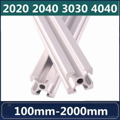 2/4/6/8Pcs Aluminium Alu Profil Aluprofil 20x20 30x30 40x40  Profil kompatibel - Bild 1 von 4