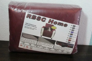 RBSC HOME Burgundy Love Seat Cover Quilted Waterproof Pets Kids Washable - Picture 1 of 5