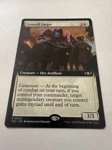 Ironwill Forger (Extended Art) Comandante: Tarkir: Dragonstorm Regular - Foto 1 di 3