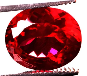 20.6 Cts. Natural Mozambique Red Ruby Oval Shape Certified Gemstone - Picture 1 of 4