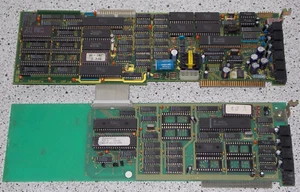 ISA 8 Bit Logware PC-IO-Karte V.01 + Logware PC-CAT v.03 EPROM V.07 Karte Card - Afbeelding 1 van 2