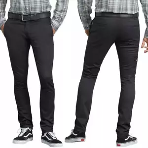 Pantalones de uniforme de trabajo Dickies A8758 Flex ajustados pierna recta sarga para hombre - Imagen 1 de 44
