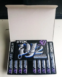 10 TDK DJ2 50 Audio Cassette - CHROME POSITION - Picture 1 of 2