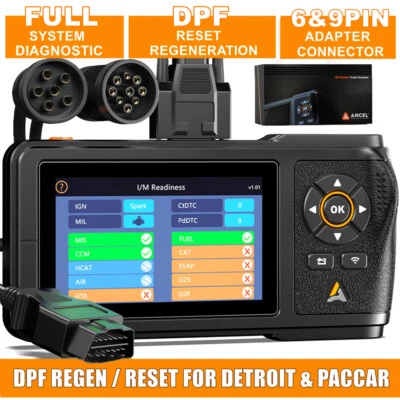 Diesel Truck Scanner Heavy Duty Truck Diagnostic Tool All System Scan DPF Regen - Image 1 of 4