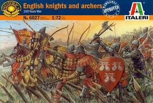 Italeri Models 1/72 ENGLISH KNIGHTS & ARCHERS 100 YEARS WAR Figure Set - Picture 1 of 3