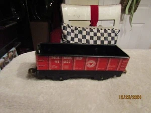 Vintage Marx O Tin 4 Wheel 6" Gondola Seaboard 91257 Red Blt 1-57 - Picture 1 of 7