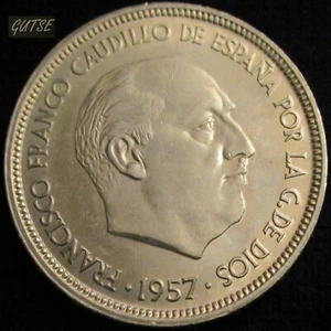 Gutse FRANCO-6, 50 Pesetas 1957 71, Plus, Originalglanz, unzirkuliert - Bild 1 von 2