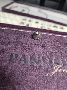 Authentic Retired Pandora Bunny Rabbit Charm 925 Ale - Picture 1 of 5