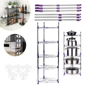 Topfdeckel Lagerreg,Pfannenregal Robuste Topfregal Freistehender Pfannenständer - Bild 1 von 12