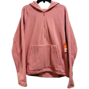 Sudadera con Capucha BASS Exterior Mujer Media Cremallera Polar Talla US M Malva Rosa Brillante - Imagen 1 de 3