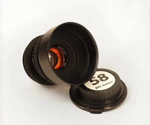 Helios 44-2 F2 CineMod Canon EF Anamorphic Amber flare For Filmmaking - Picture 1 of 10