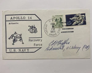 1971 APOLLO 14 RECOVERY FORCE FDC US NAVY ADM CHARLES GRIFFIN AUTOGRAPH SIGNED - Picture 1 of 2