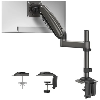 Elegant Adjustable Monitor Arm - Full Motion Desk Mount for 13-34 Inch Screens - Image 1 of 4