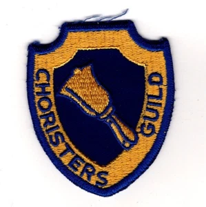 Chorister's Guild, Purple Background Bell Design, Dallas Texas Vintage Old Patch - Picture 1 of 1
