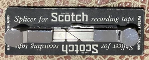 Vintage Scotch Reel to Reel Recording Tape Splicer Made in England - Picture 1 of 2