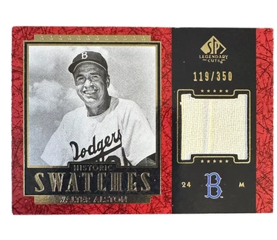 2003 Upper Deck SP Legendary Cuts Historic Swatches #J-WA1 Walter Alston /350 - Image 1 of 4