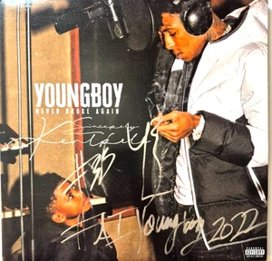 ÁLBUM NBA YOUNGBOY NUNCA ROMPIÓ DE NUEVO FIRMADO AUTOMÁTICO SINCERAMENTE KENTRELL RARO CERTIFICADO DE AUTENTICIDAD JSA - Imagen 1 de 3