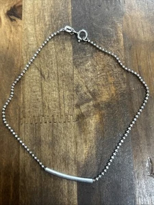10 Zoll italienisches Sterlingsilber Perlenarmband 2,45 Gramm - Bild 1 von 4