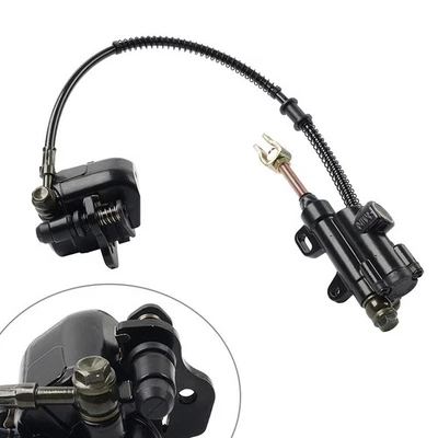 Motorcycle Hydraulic Rear Disc Brake Caliper + Master Cylinder Brake System Kit Foto 1 de 4