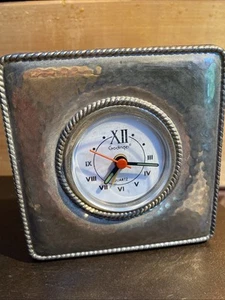 Reloj despertador de mesa cuadrada Godinger vintage probado - Imagen 1 de 10