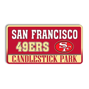 Metal sign San Francisco 49ers vintage San Francisco 49ers wall art CANDLESTICK - Picture 1 of 11