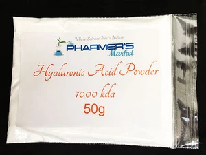 1000 KDA HMW High Molecular Weight Hyaluronic Acid Powder Cosmetic & Food Grade - Picture 1 of 8