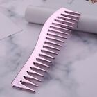 Electroplating Hairdressing Comb Hair Brush Large Wide Tooth Combs (Pink)