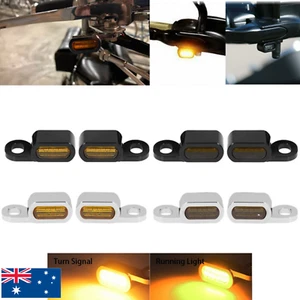 Motorcycle LED Turn Signal Light Harley Touring Road Street Glide FLHR Softail - Picture 1 of 6