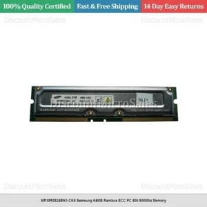 MR18R0824BN1-CK8 Samsung 64MB Rambus ECC PC 800 800Mhz Memory - Picture 1 of 1