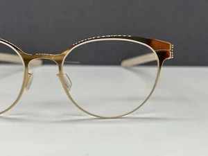 Ic Berlin Eyeglasses Frames woman Round Gold Small Panto Konstanze Aurora Np - Picture 1 of 13