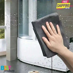 5pcs Microfiber Magic Glass Cleaning Cloths Streak-Free for Windows & Mirrors - Picture 1 of 13