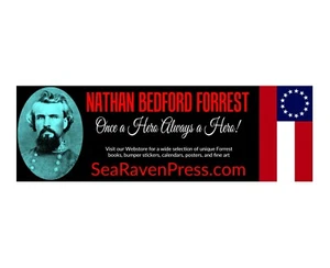 Nathan Bedford Forrest Lesezeichen 8" x 2,5" gedruckt auf dickem robustem Karton - Bild 1 von 13